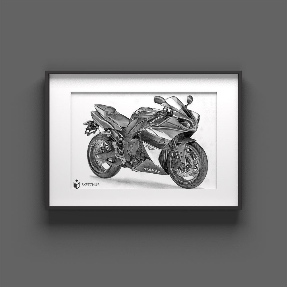 Motorrad zeichnen lassen - Dein Motorrad als Kunstwerk - Bikeportrait