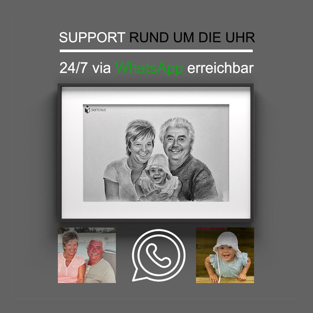 Portrait zeichnen lassen nach Foto