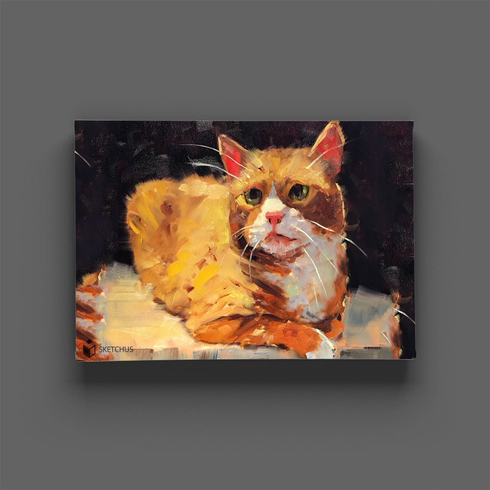 Acrylbilder Tier Katzen malen lassen Handgemalt auf Leinwand Acrylbilder Kaufen Abstrakt Idee Acrylmalerei Motive Techniken