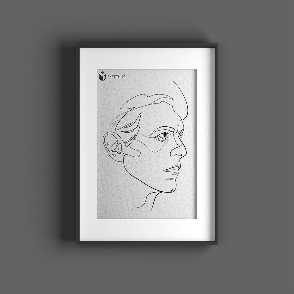 One Line Art vom Foto – Strichzeichnung für Personen, Familie & Tiere